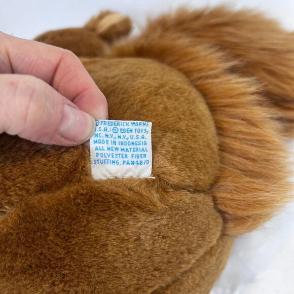 Nutkin Squirrel Stuffed Animal Eden Toys Beatrix Potter Frederick Warner 11” - Picture 7 of 8